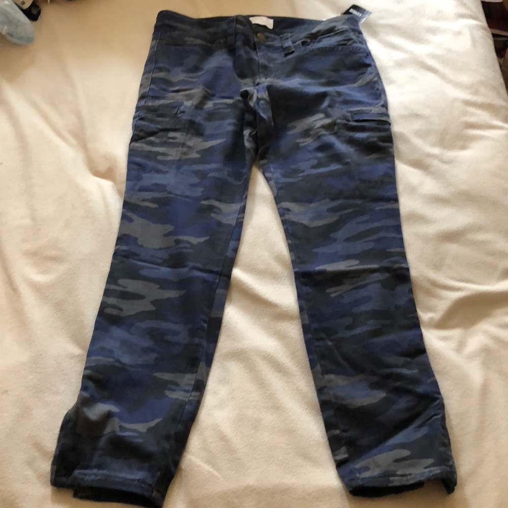 Blue cargo pants